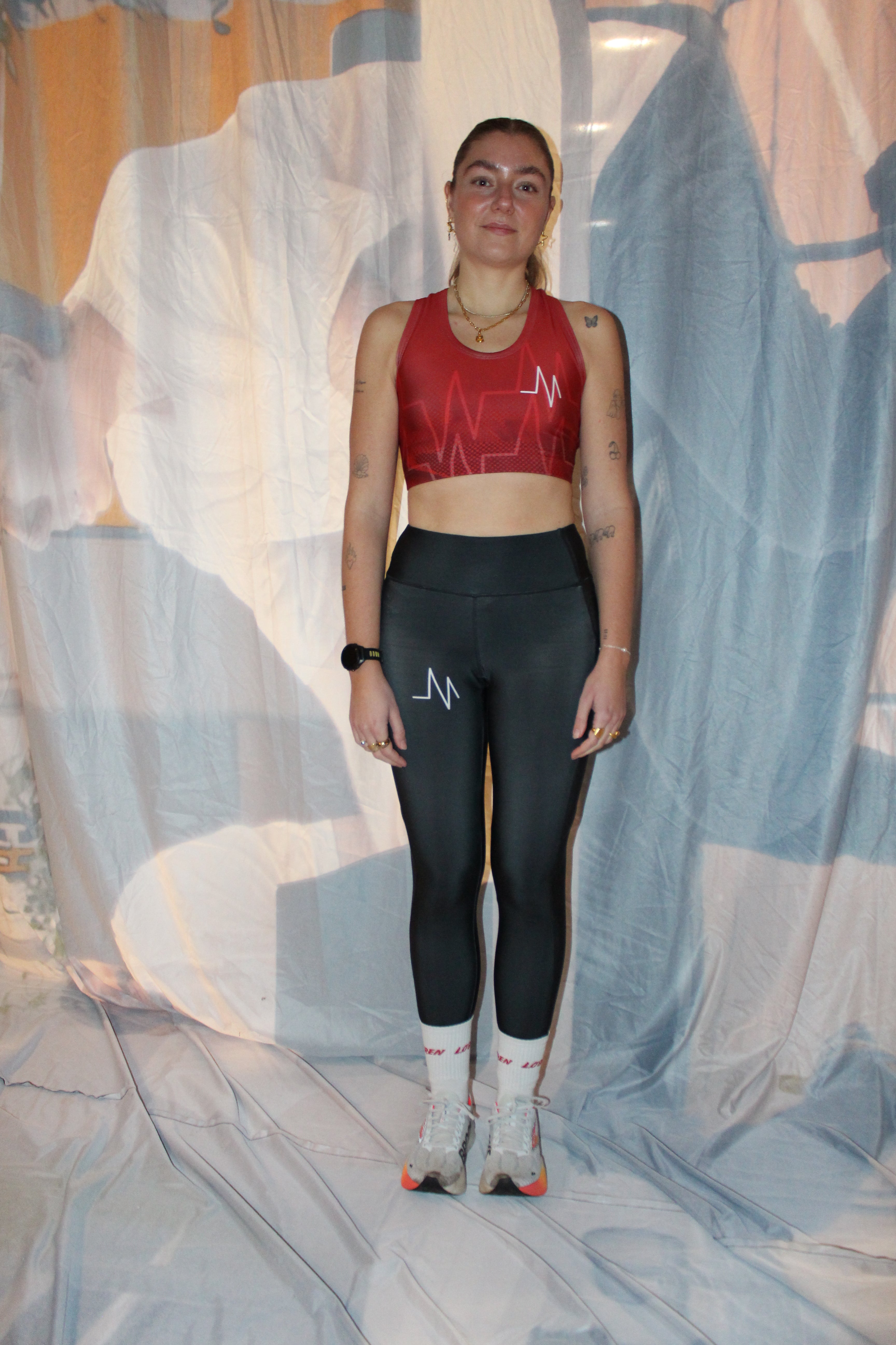 SAK77 Lange Tights m. Print // Damer