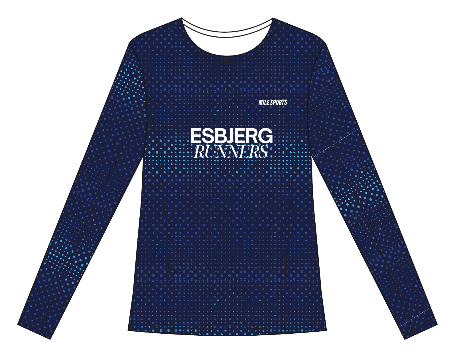 Esbjerg Runners Long Sleeve T-shirt // Damer front