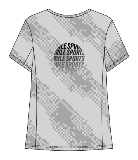 MS T-Shirt // Damer — Lysegrå — Bagside