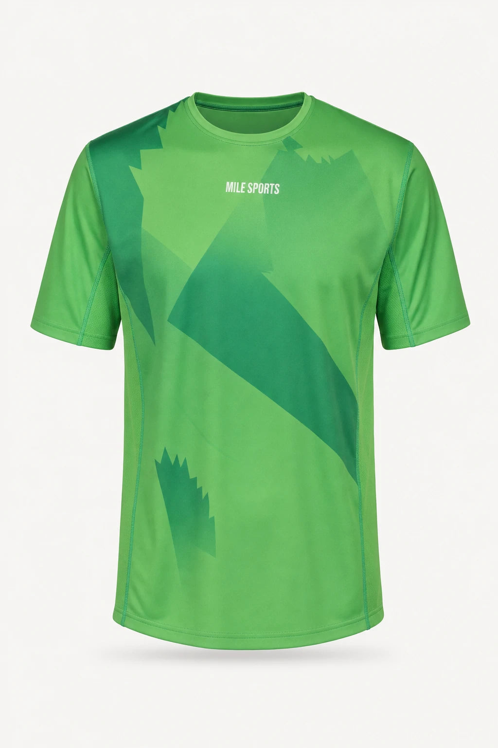 Grøn Mile Sports T-shirt til herrer (samme design som singletten)