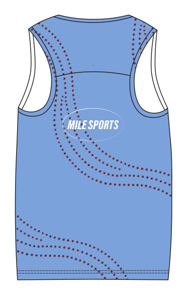 MS Singlet // Herrer — Skyblue — Bagside