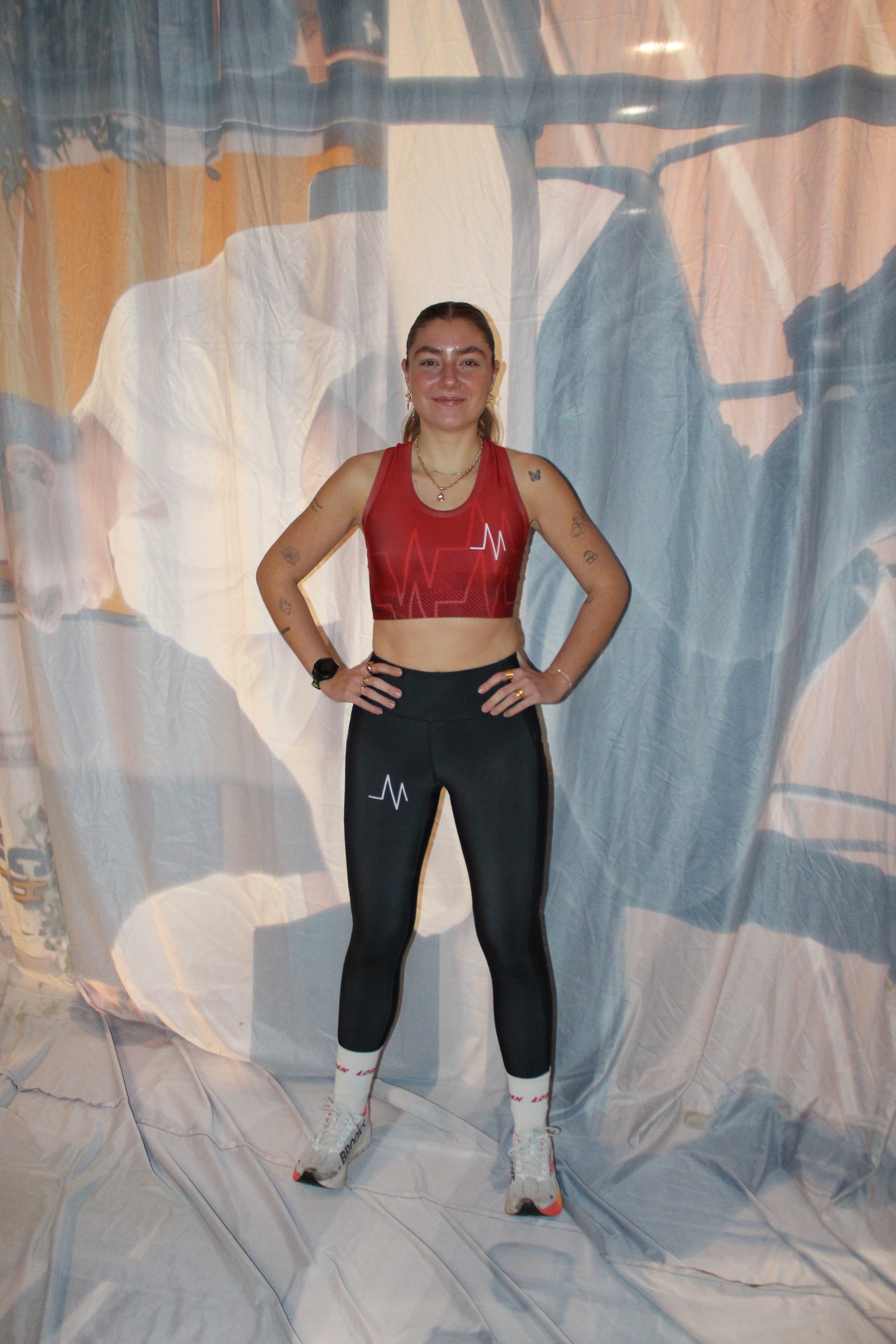 SAK77 Lange Tights m. Print // Damer