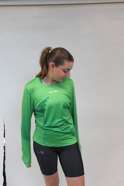 MS Long Sleeve T-Shirt Grøn // Børn