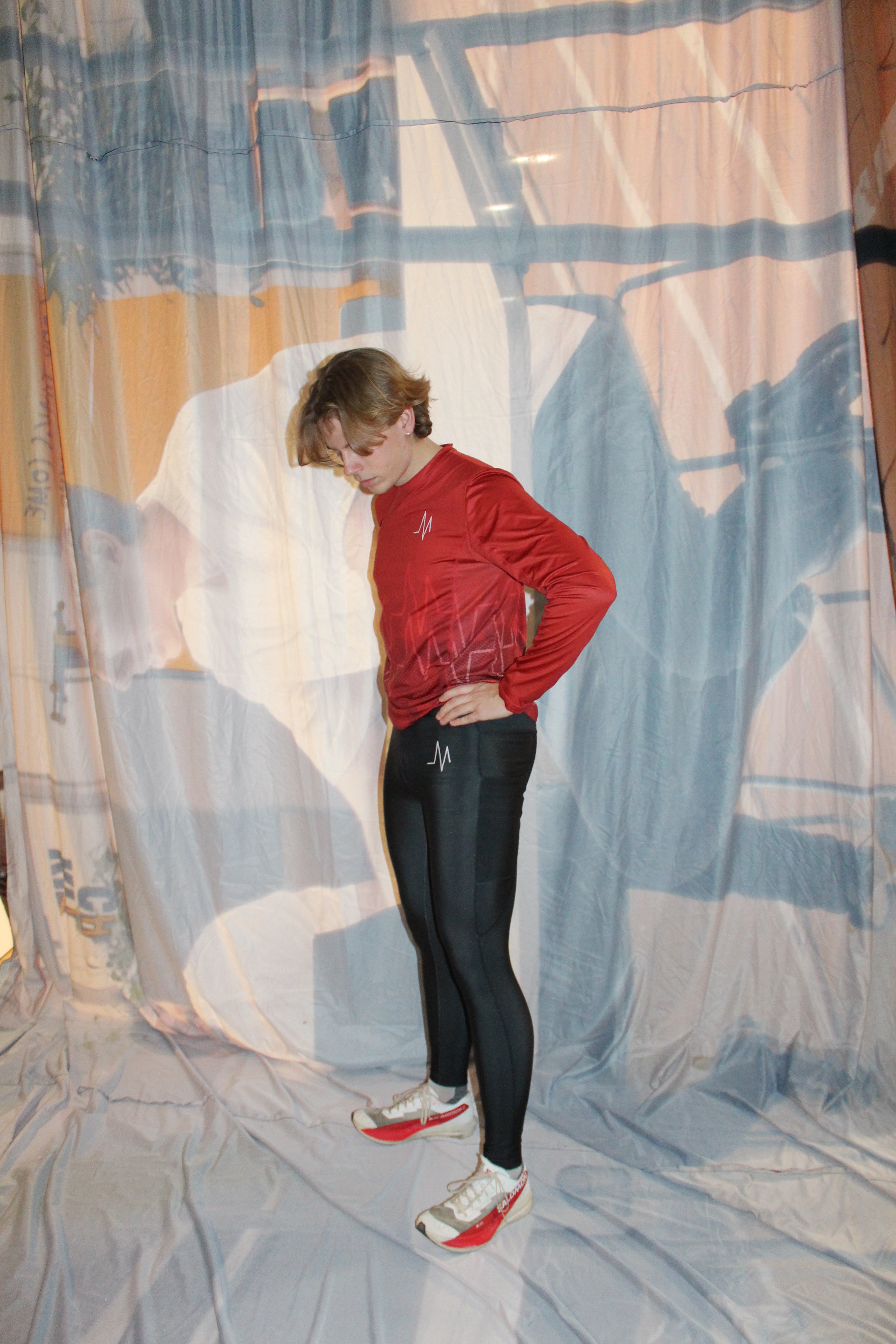 SAK77 Lange Tights m. Print // Herrer