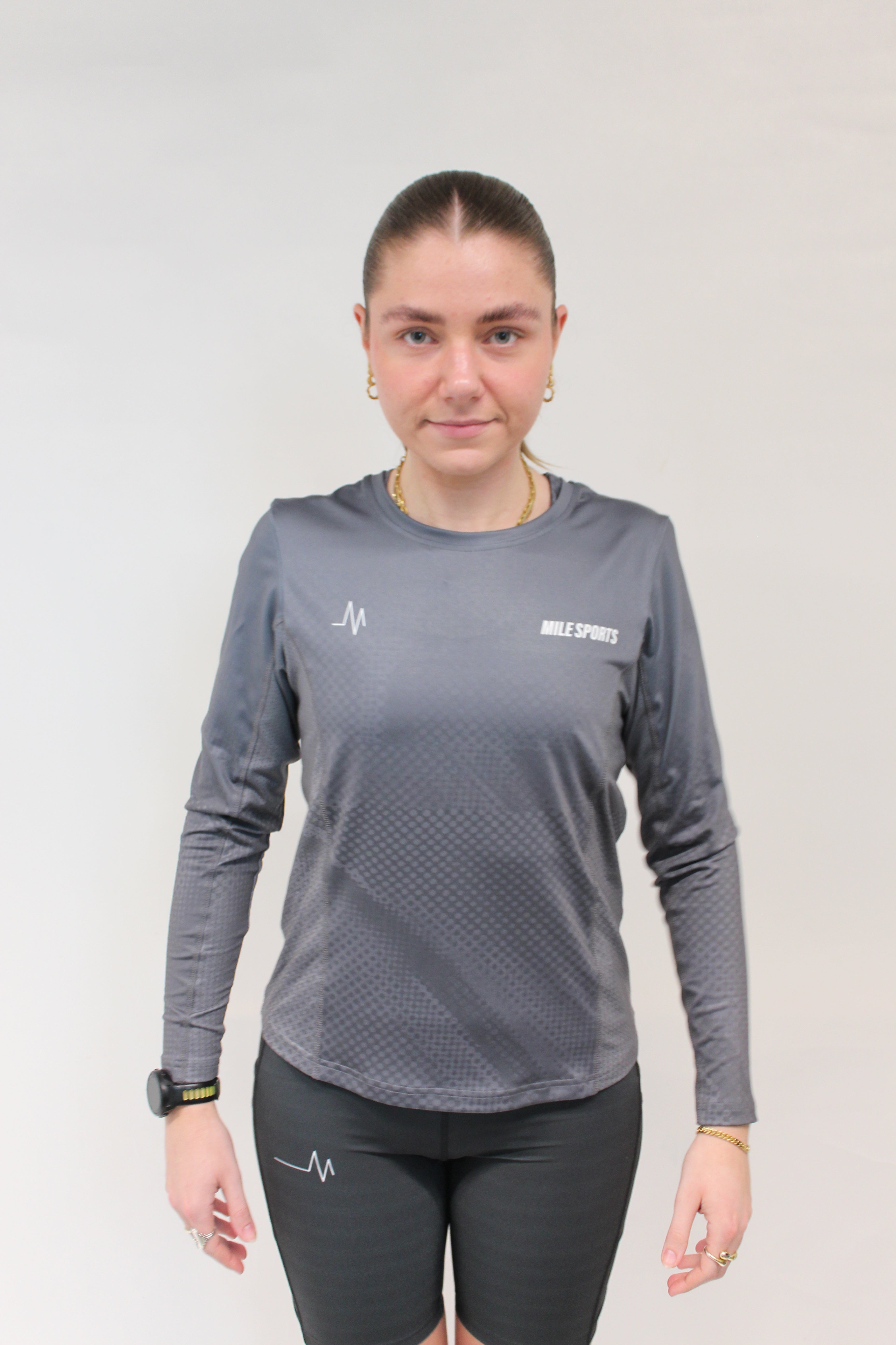 MS Long Sleeve T-Shirt Mørkegrå // Damer
