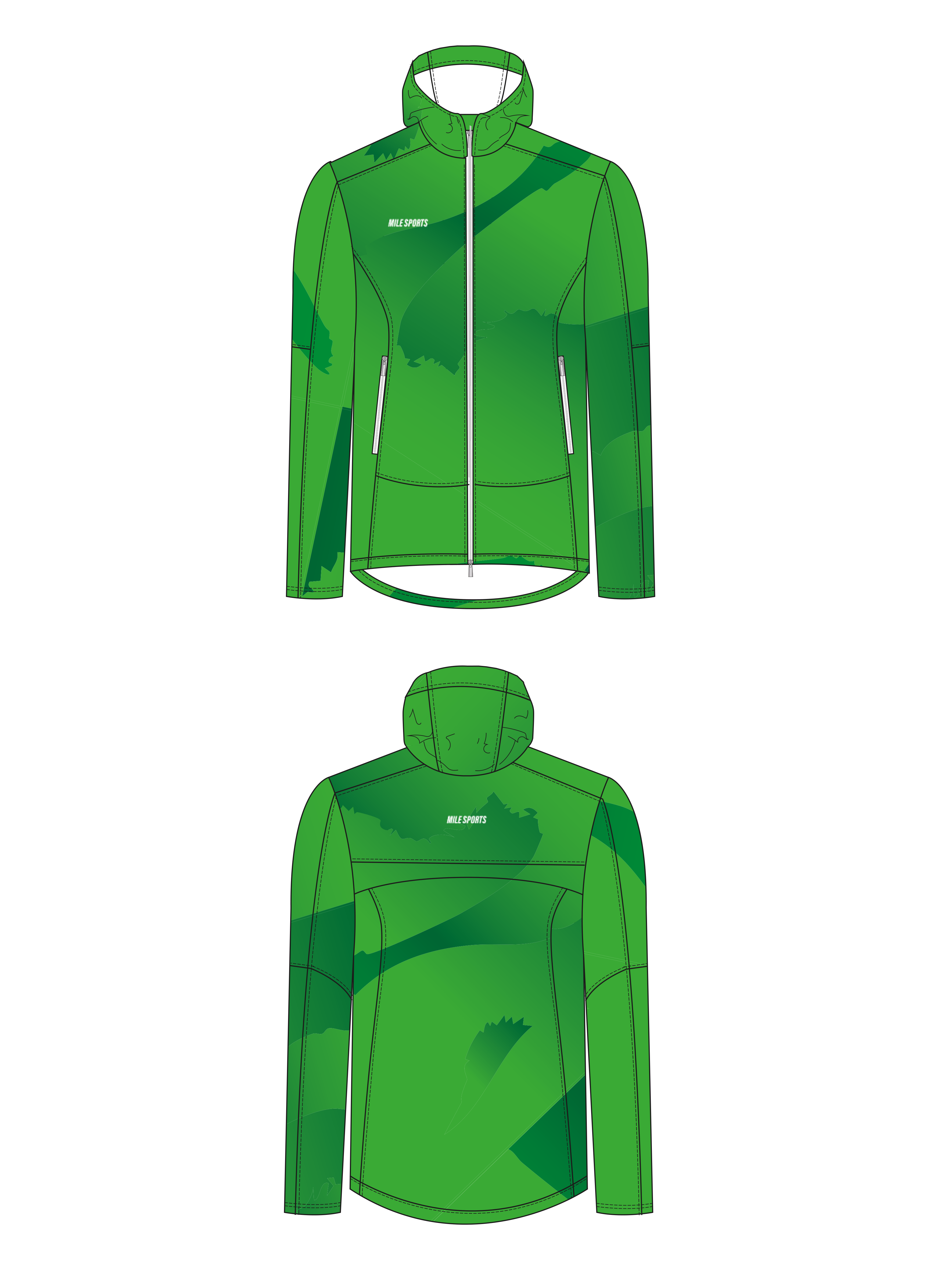 MS Vindjakke Grøn // Herrer