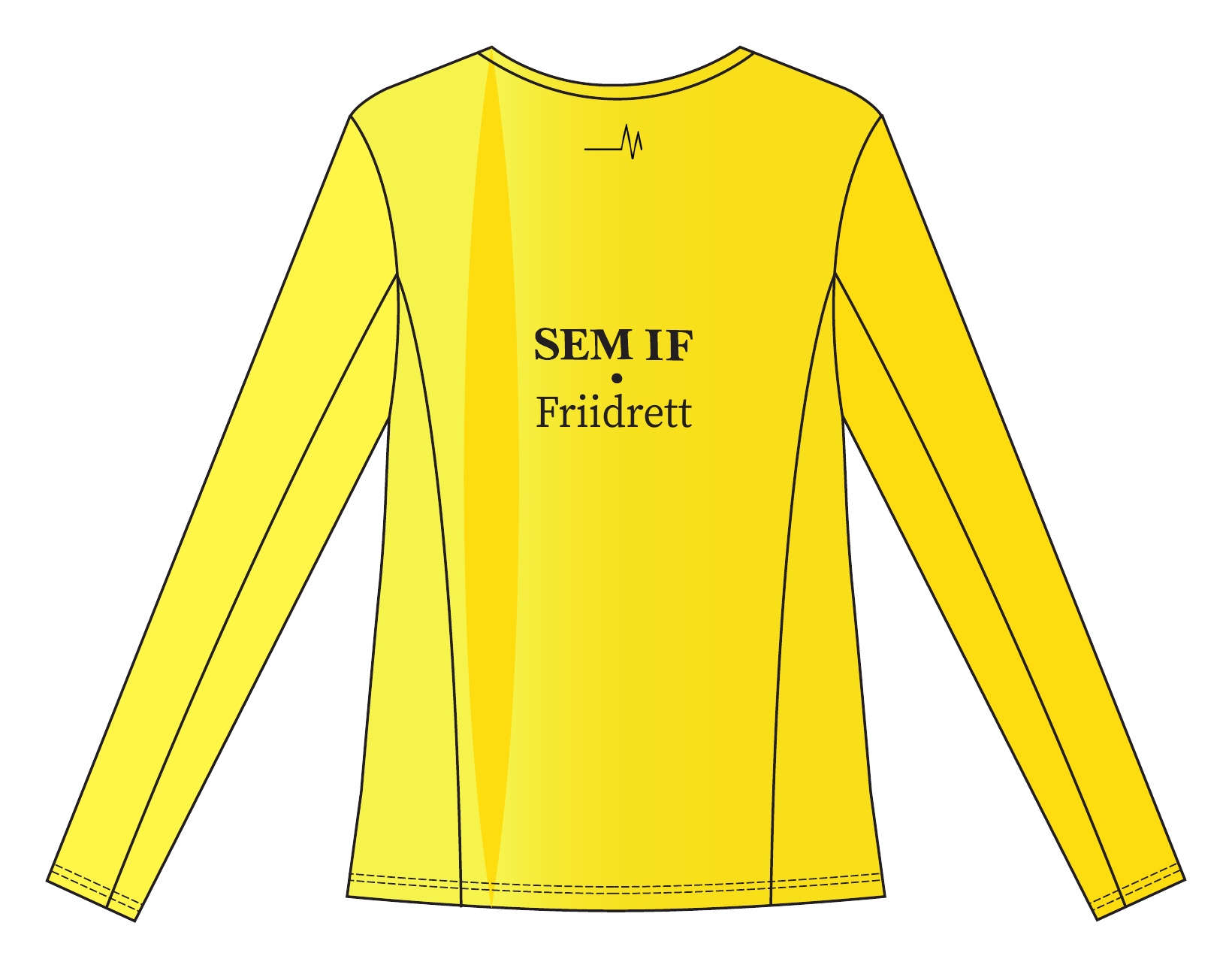 SEM IF Long Sleeve T-shirt // Damer – back