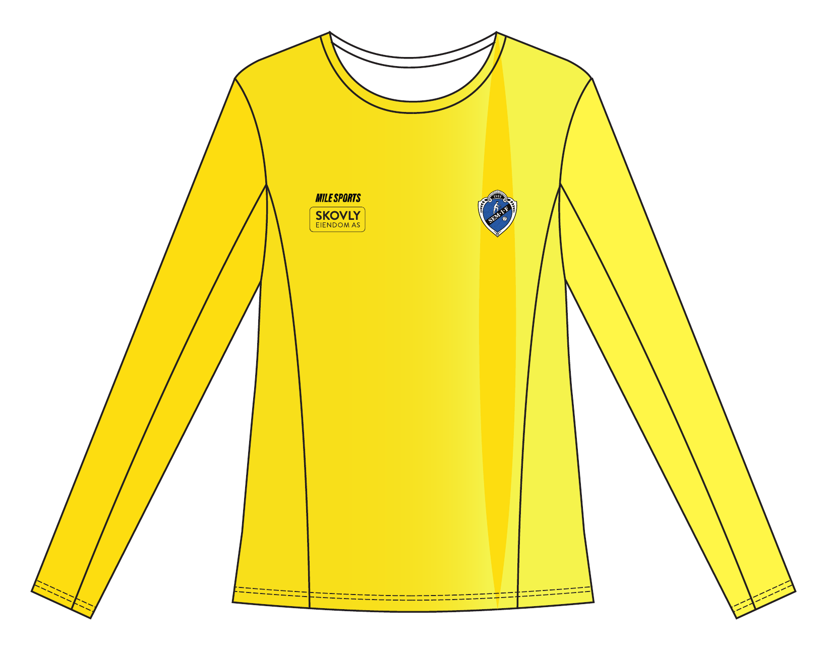 SEM IF Long Sleeve T-shirt // Damer – front