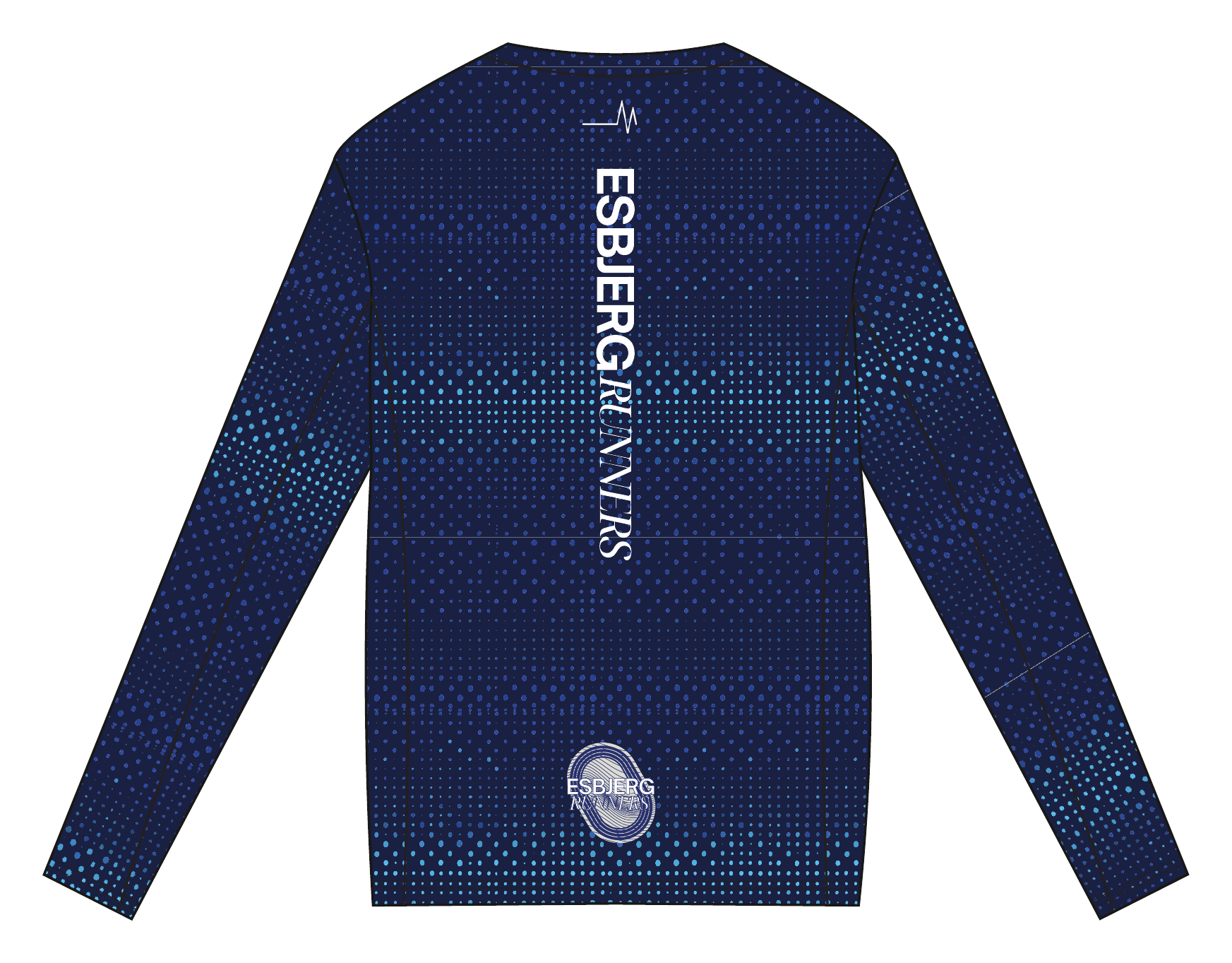 Esbjerg Runners Long Sleeve T-shirt // Herrer back