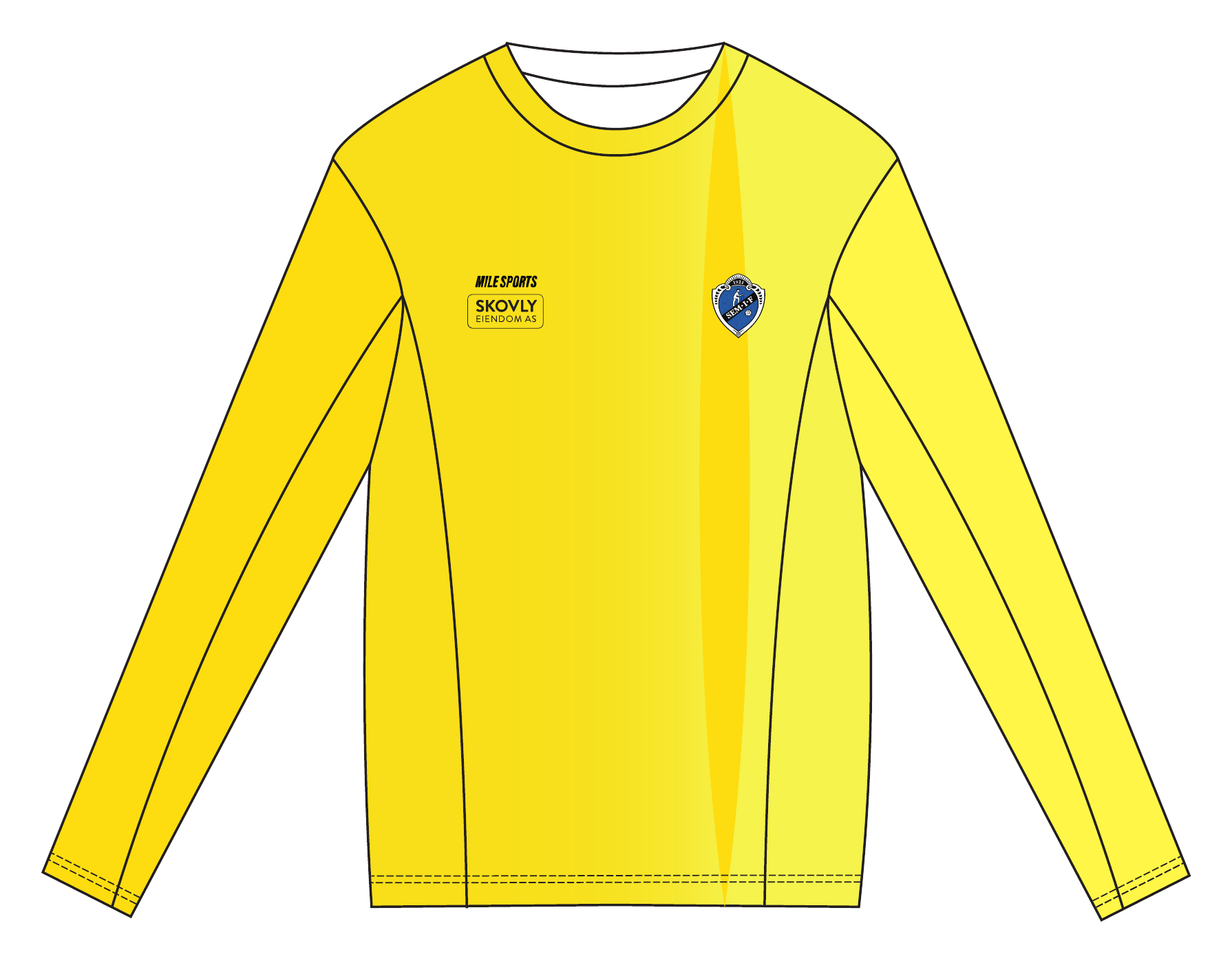 SEM IF Long Sleeve T-shirt // Herrer – front