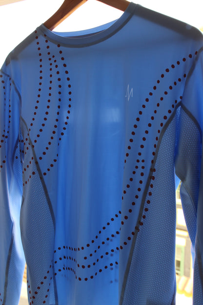 MS Long Sleeve T-Shirt Skyblue // Herrer - forfra