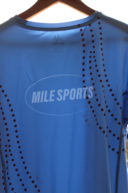 MS Long Sleeve T-Shirt Skyblue // Herrer - forfra med print