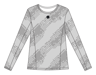 MS Long Sleeve T-Shirt Lysegrå // Damer