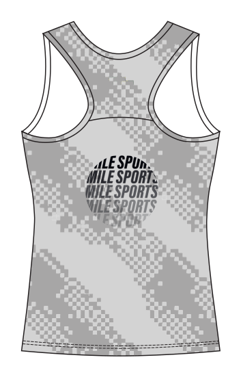 MS Singlet // Damer — Lysegrå — Bagside