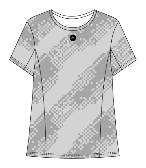 MS T-Shirt // Damer — Lysegrå — Forside