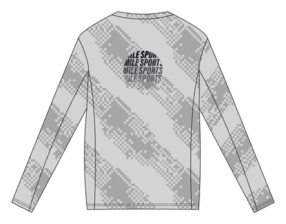 MS Long Sleeve T-Shirt // Herrer — Lysegrå — Bagside