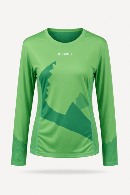 MS Long Sleeve T-Shirt Grøn // Børn (packshot)
