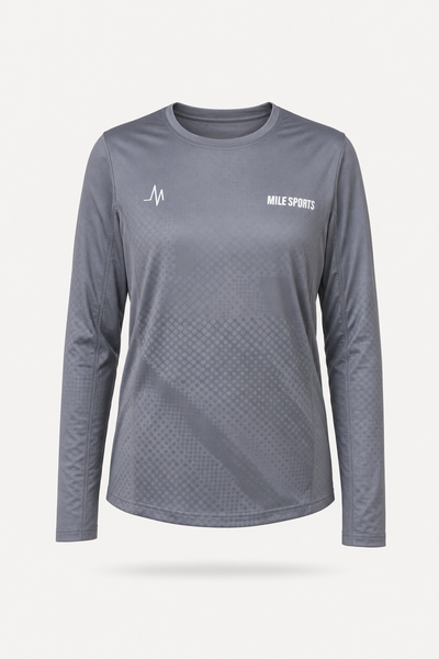 MS Long Sleeve T-Shirt Mørkegrå // Damer