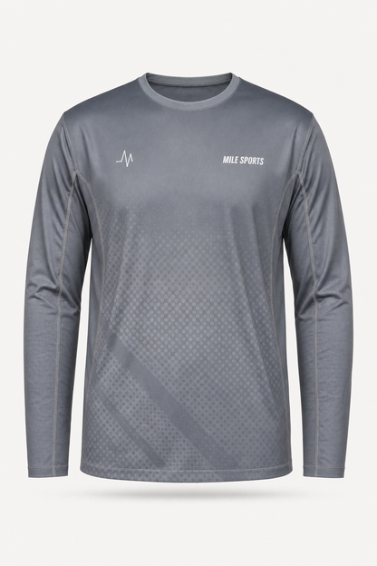 MS Long Sleeve T-Shirt Mørkegrå // Herrer (packshot)