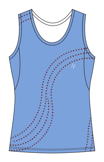 MS Singlet Skyblue // Damer