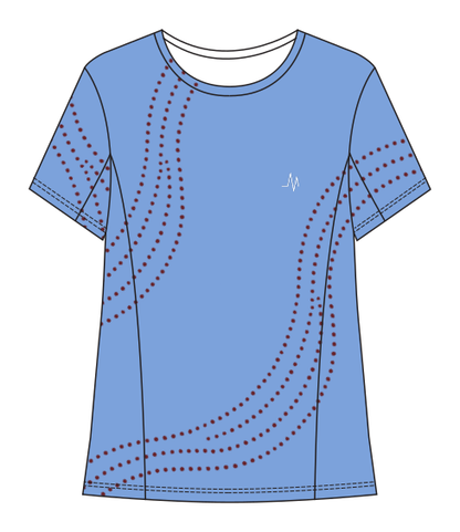 MS T-Shirt // Damer — Skyblue — Forside