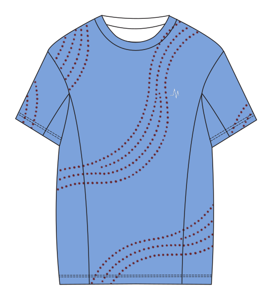 MS T-Shirt // Børn — Skyblue — Forside